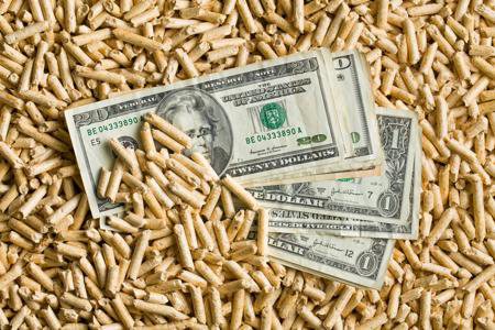 Biomass pellets are highly valued